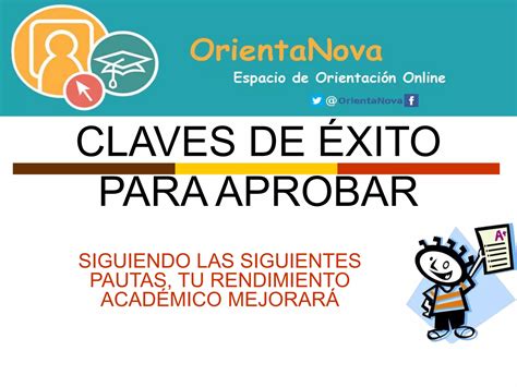 Claves básicas para aprobar OrientaNova Técnicas de Estudio PPT