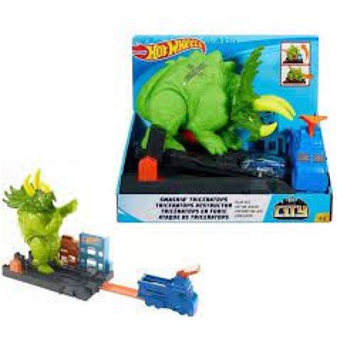 Hot Wheels City Triceratops Destructor Mattel Juguetería Gibernau
