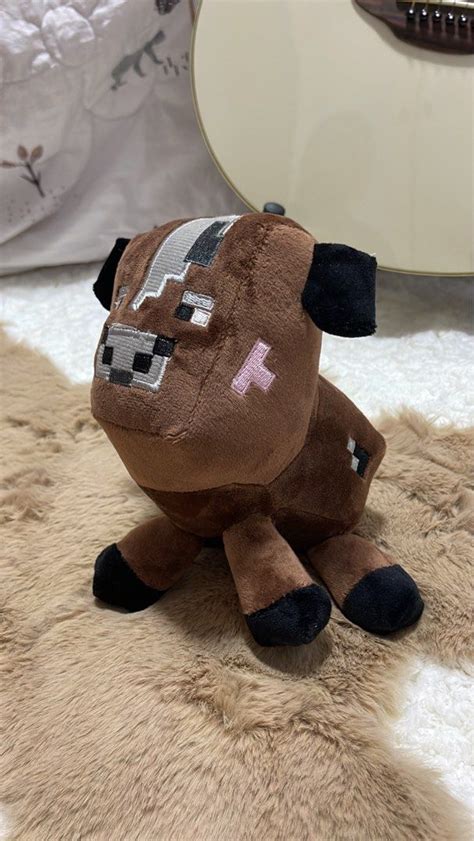 minecraft cow plushie, Hobbies & Toys, Toys & Games on Carousell