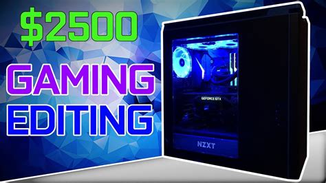 2500 Ultimate Gaming Editing Pc Time Lapse Build Youtube