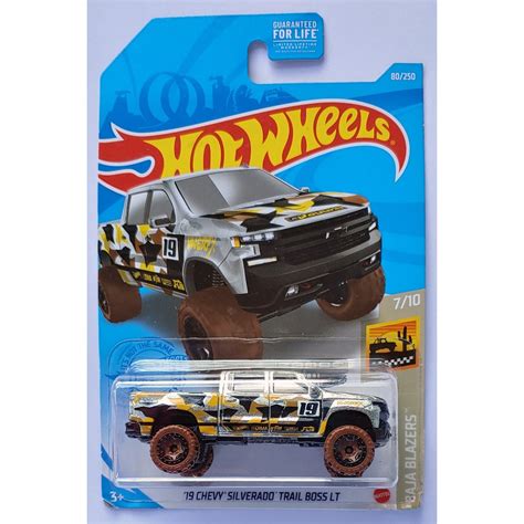 Xe mô hình 1 64 Hot Wheels T 27 1 Chevy Silverado Trail Boss LT Zamac Shopee Việt Nam