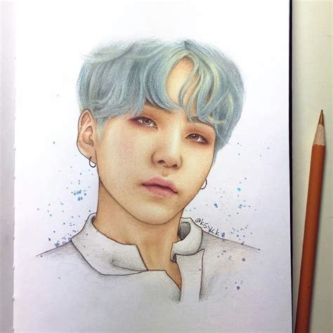 Pin By M A R L E N A On Fanart Bts Drawings Realistic Drawings Fan Art