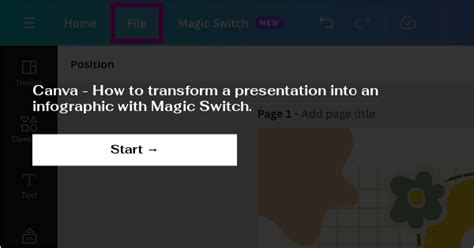 Canva How To Transform A Presentation Into An Infographic With Magic