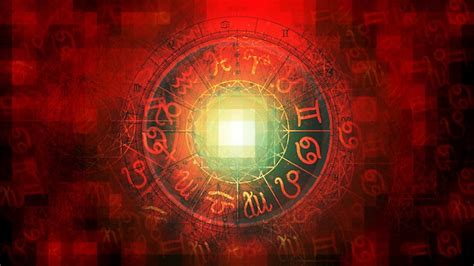 Premium Photo Red Astrology Zodiac Horoscope Pattern Texture