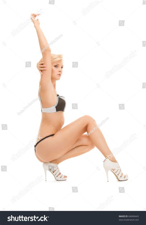 Sexy Woman Black White Lingerie Stock Photo 64049443 Shutterstock