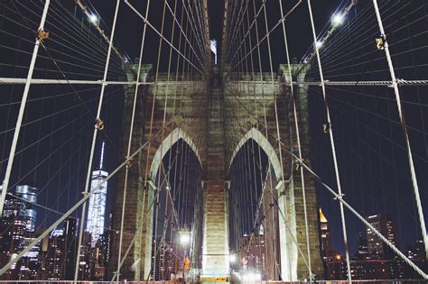 New York Manhattan Brooklyn Bridge Wallpaper Hd City 4k Wallpapers