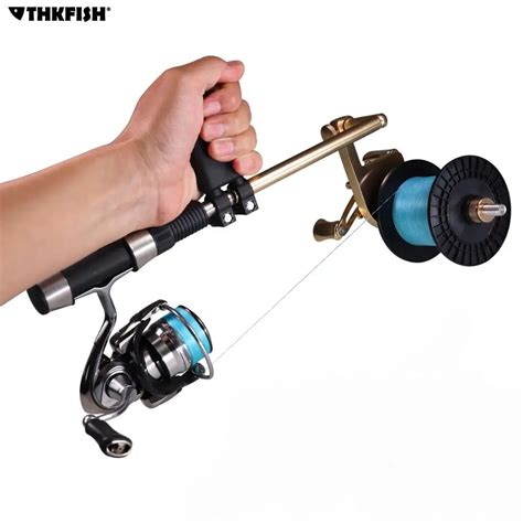 Portable Aluminum Hand Held Fishing Line Winder Reel Line Spool Spooler