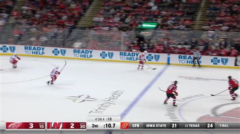 Dylan Larkin with a Buzzer Beater : r/hockey