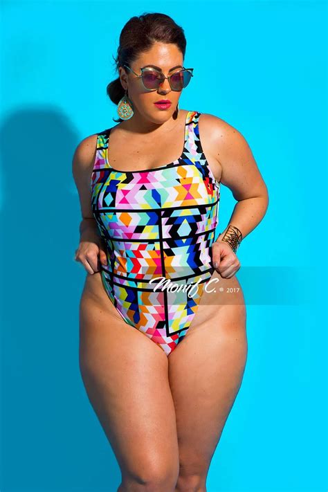 Cut Out Monokini Large Size 4xl One Piece Swimsuit Women Print