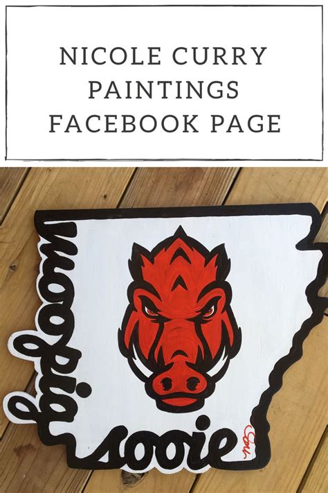 Woo Pig Sooie Arkansas Razorback Door Hanger Licensed Artist Nicole