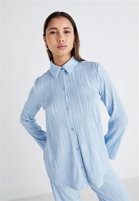 Gina Tricot Structure Skjorte Blueblå Zalandono