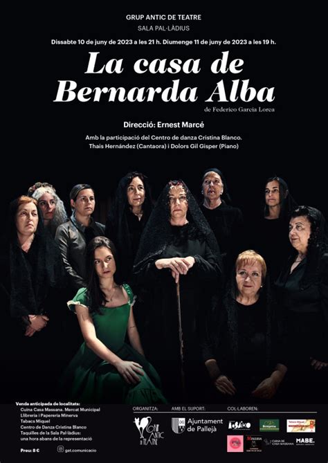 Representaci N Teatral De La Casa De Bernarda Alba En Sala Pall Dius