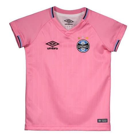 Camisa Umbro Gr Mio Outubro Rosa Infantil Futfanatics