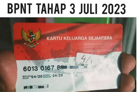 BPNT Tahap 3 Cair Lagi Di Kartu KKS Lama Bank BNI Per 2 Juli 2023 KPM