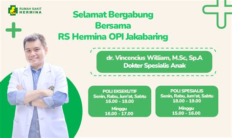 Hermina Hospitals Selamat Bergabung Dokter Spesialis Anak RS