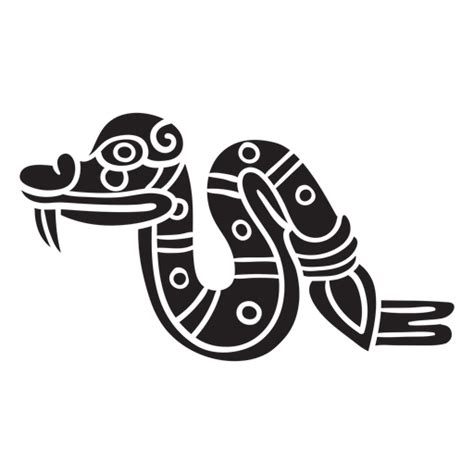 Dise O Png Y Svg De S Mbolo De La Serpiente Azteca Para Camisetas