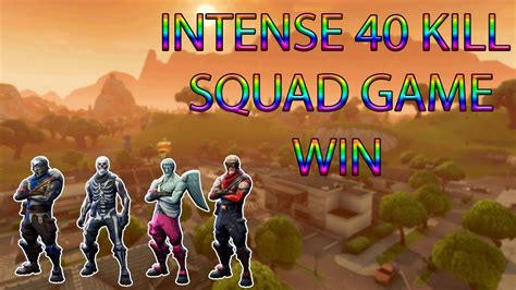 Intense Kill Squad Win Fortnite Battle Royale Youtube