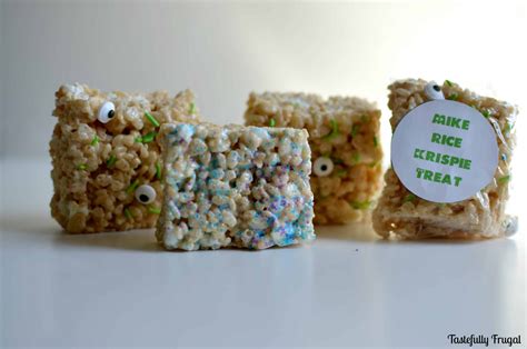 Monsters Rice Krispie Treats Tastefully Frugal