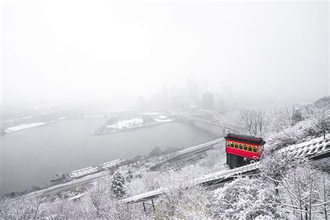 Pittsburgh Skyline Photo A Pittsburgh Winter Wonderland - Etsy