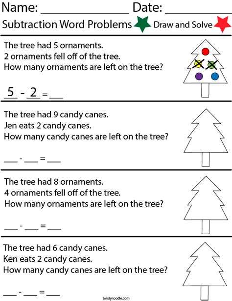 Word Problems Subtraction Word Problems Worksheets Library