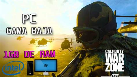 Como Jugar Warzone En Pc De Bajos Recursos Youtube