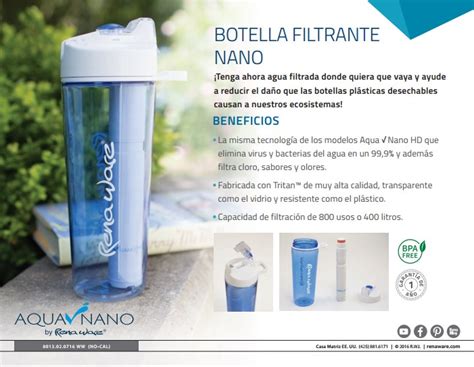 Botella Filtrante De Agua Nano En La Costa Caribe