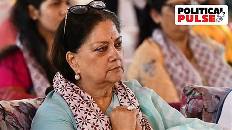 Passed Over For Rajasthan Cm Post Bjp Warms Up To ‘absent’ Vasundhara Raje Before Lok Sabha