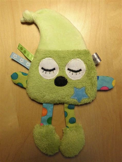 Doudou Plat Lutin Vert Et Bleu Jeux Peluches Doudous Par