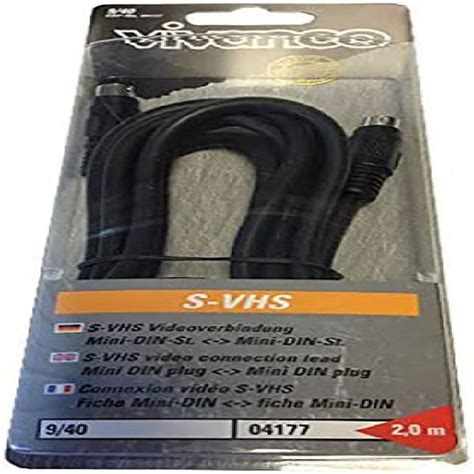 Cable Vídeo S Vhs 2m Vivanco Mini Din En France Clasf Image Video