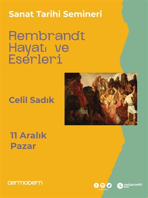 Sanat Tarihi Semineri Rembrandt Hayat Ve Eserleri Biletinial