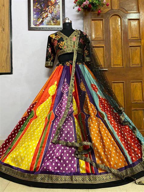 Navratri Lehenga Choli Gujrati Lehenga Choli Traditional Etsy