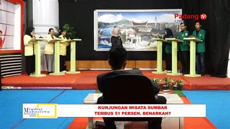 Live Mimbar Mahasiswa Kunjungan Wisata Sumbar Tembus Persen