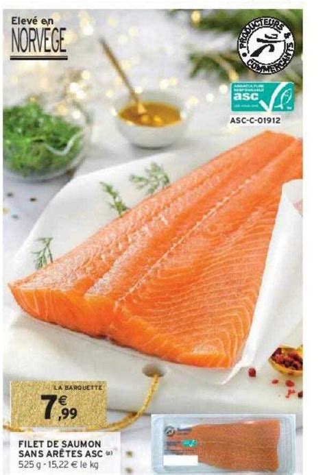 Promo Filet De Saumon Sans Ar Tes Asc Chez Intermarch