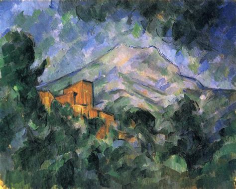 Montagne Sainte Victoire And The Black Chateau C1905 Paul Cezanne