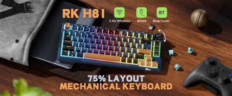 SG Royal Kludge RK M75 H81 Hot Swappable BT Wireless RGB Mechanical