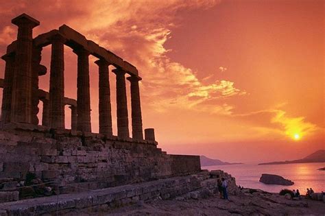 Tripadvisor Sonnenuntergang Vom Poseidon Tempel Am Kap Sounio