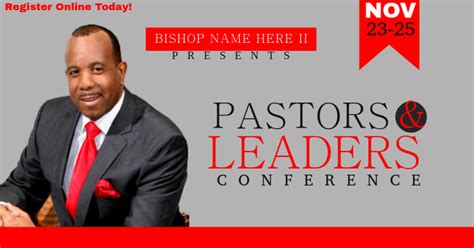 Pastors And Leaders Conference Modelo Postermywall