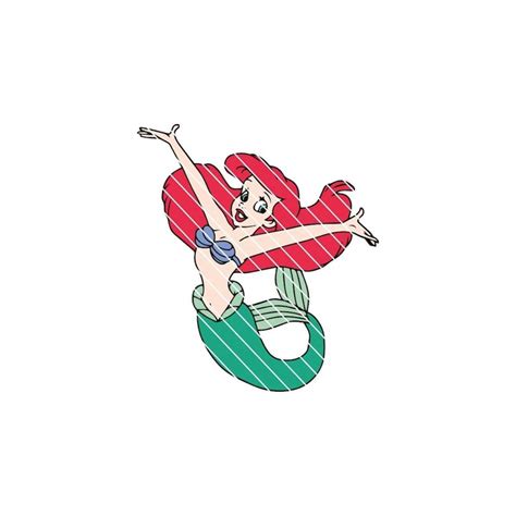 Little Mermaid Svg Ariel Svg Little Mermaid Cricut Little Inspire