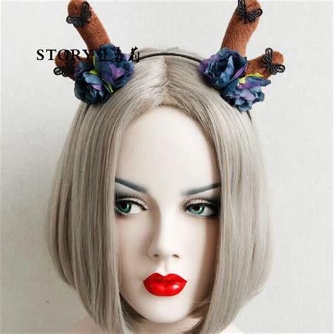 Deer Ears Anime Cosplay wig anime beastars deer ears wig brown short