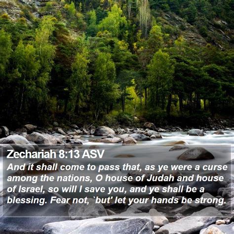 Zechariah 8 13 Asv Bible Verse Pictures