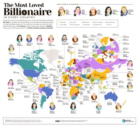 The Most Loved And Hated Billionaires In Every Country Map