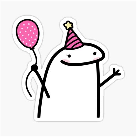 Flork Birthday Sticker For Sale By Jenniferm Redbubble