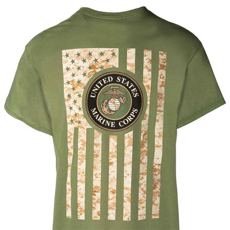 Usmc Camo Flag T Shirt — Sgt Grit