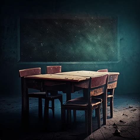 Premium Photo Blackboard Chalkboard Visual Aid Classroom School Desk Lecture Room Background