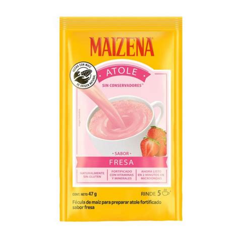 F Cula De Maiz Para Preparar Atole Fortificado Sabor Fresa Maizena