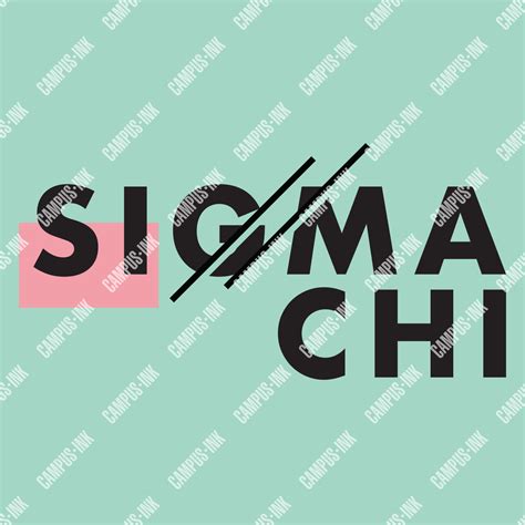 Sigma Chi 80's Pink Geometric Design – The Sigma Chi Store