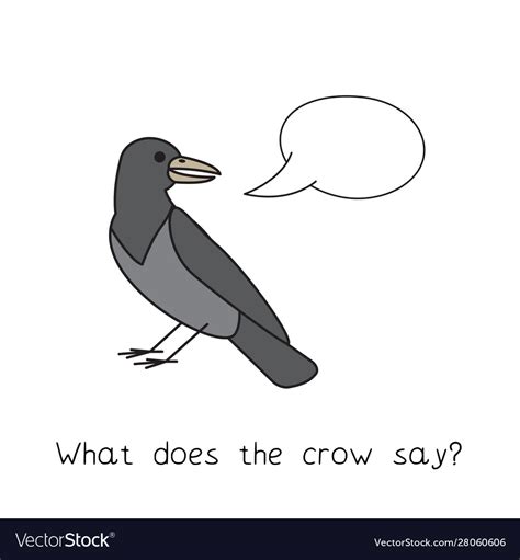 Cartoon Crow Kids Learning Game Royalty Free Vector Image