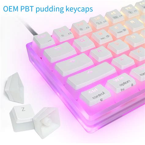 Skyloong Mini Portable 60 Gamer Mechanical Keyboard Hot Swap RGB Backlit Gateron Yellow 3Pin