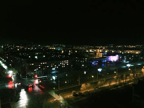 Ночной Павлодар.