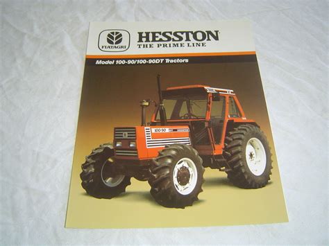 Fiat Hesston 100 90 100 90dt 90 Series Tractor Brochure Ebay